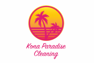 image of the kona paradise cleaning logo design